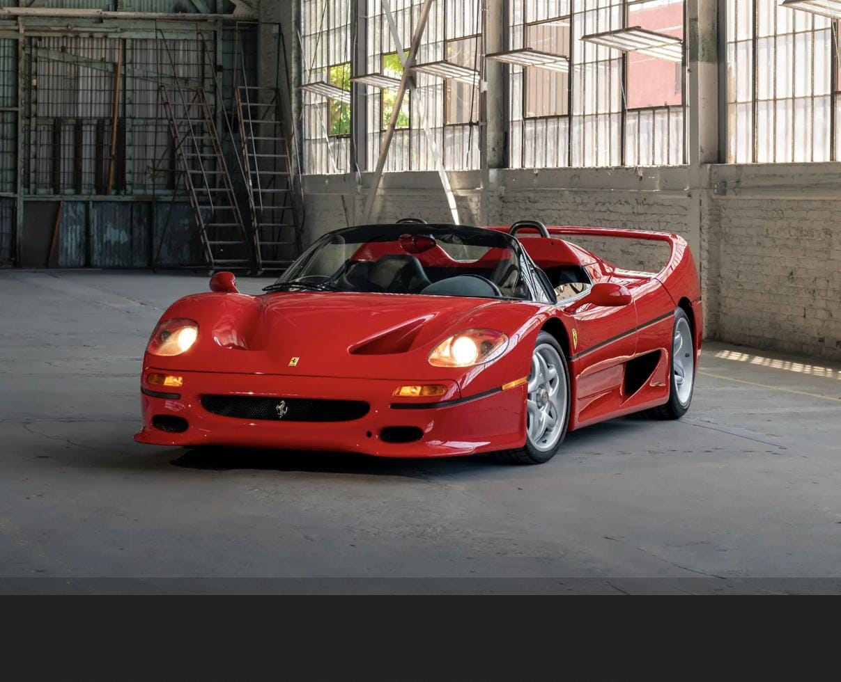 Ferrari F50. Tyson. $9M Estimate.